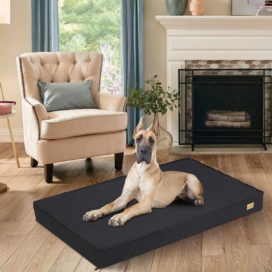 Dog Beds for Large Dogs, Orthopedic Dog Bed for Medium Large Dogs Waterproof Lining, and Non-Slip Bottom, Machine Washable