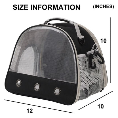 Guinea Pig Carrier Portable Clear Hamster Transport Cage Reptile Travel Bag Small Pet Rabbit Bearded Dragon Outdoor