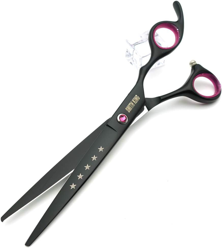 Professional Dog Grooming Scissors Set 7" Straight Thinning Curved Chunkers