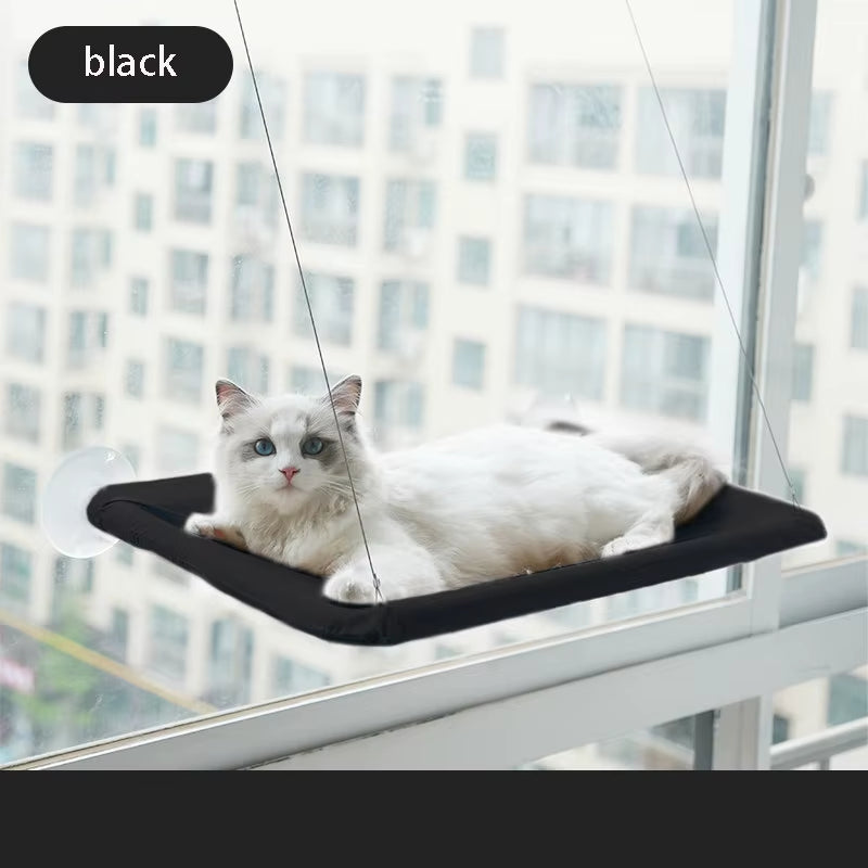 Pet Cat Hammock Aerial Hanging Cat Bed Cats Bed House Kitten Climbing Frame Sunny Window Seat Nest Bearing 20Kg Pet Accessories