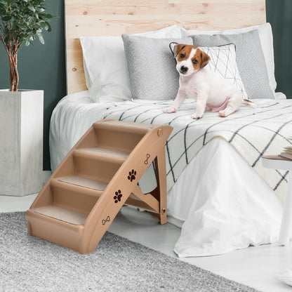 4-Step Pet Stairs with Non-Slip Foot Pads