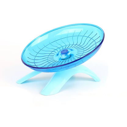 Pet Hamster Running Wheel Mute Flying Saucer Steel Axle Wheel Running Disc Toys Cage Small Animal Hamster Accessories