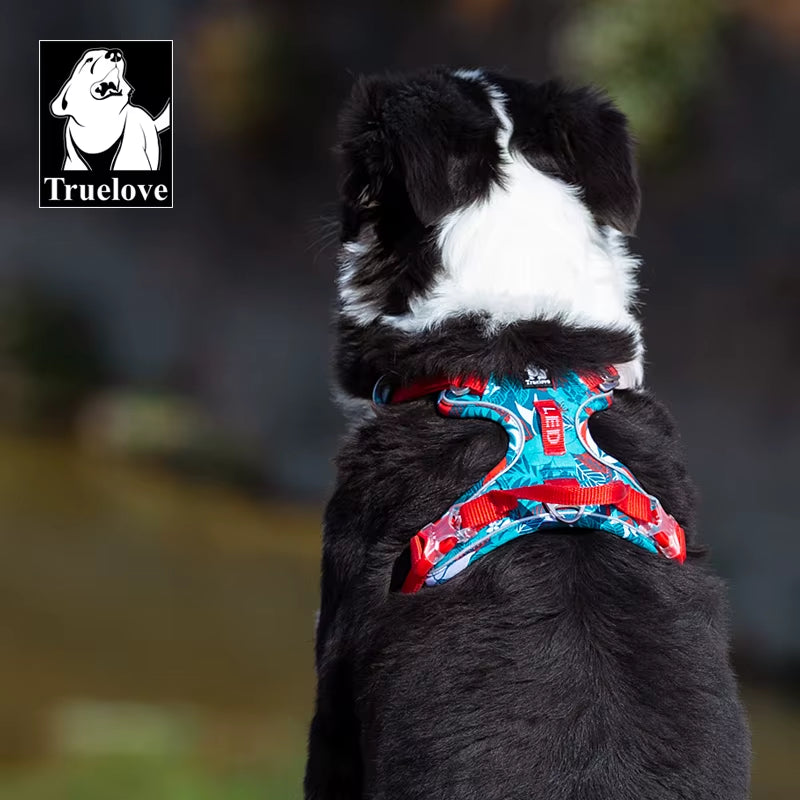 Pet Explosion-Proof Dog Harness Camouflage Reflective Nylon Special Edition and Upgrade Version Easy to Adjust TLH5653