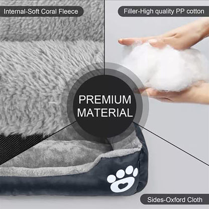 Extra Large Dog Bed Cat Pet Washable Cushion Puppy Mattress Soft Warm Calming