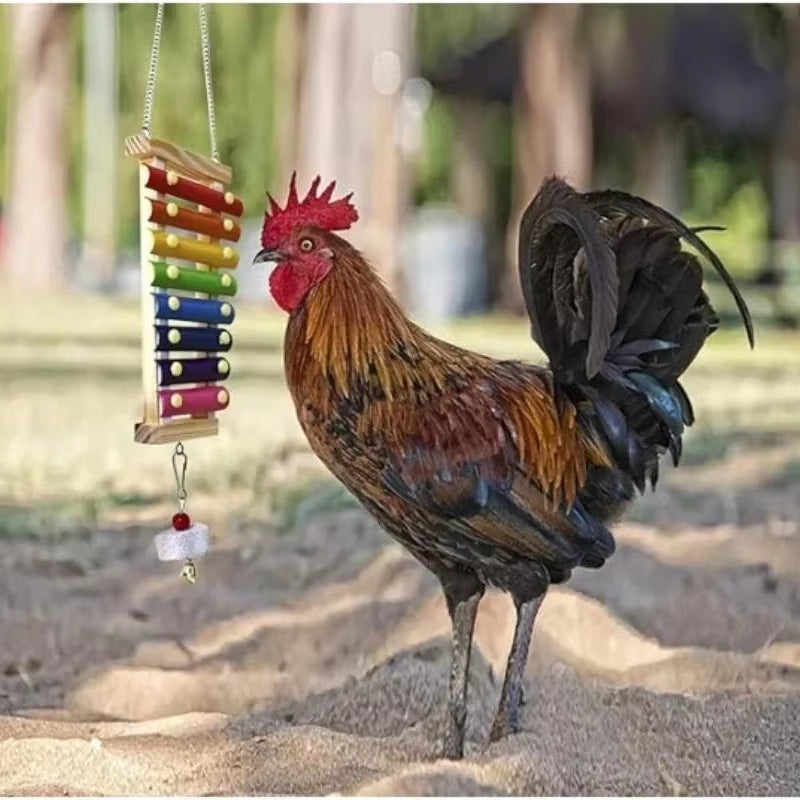 Colorful Bird Xylophone Toy Parrots Chicken Toys Bird Cage Toy Accessories Parakeets and Parrots Toys