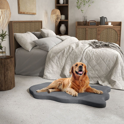 Large Dog Bed with Memory Foam Support and Removable Cover