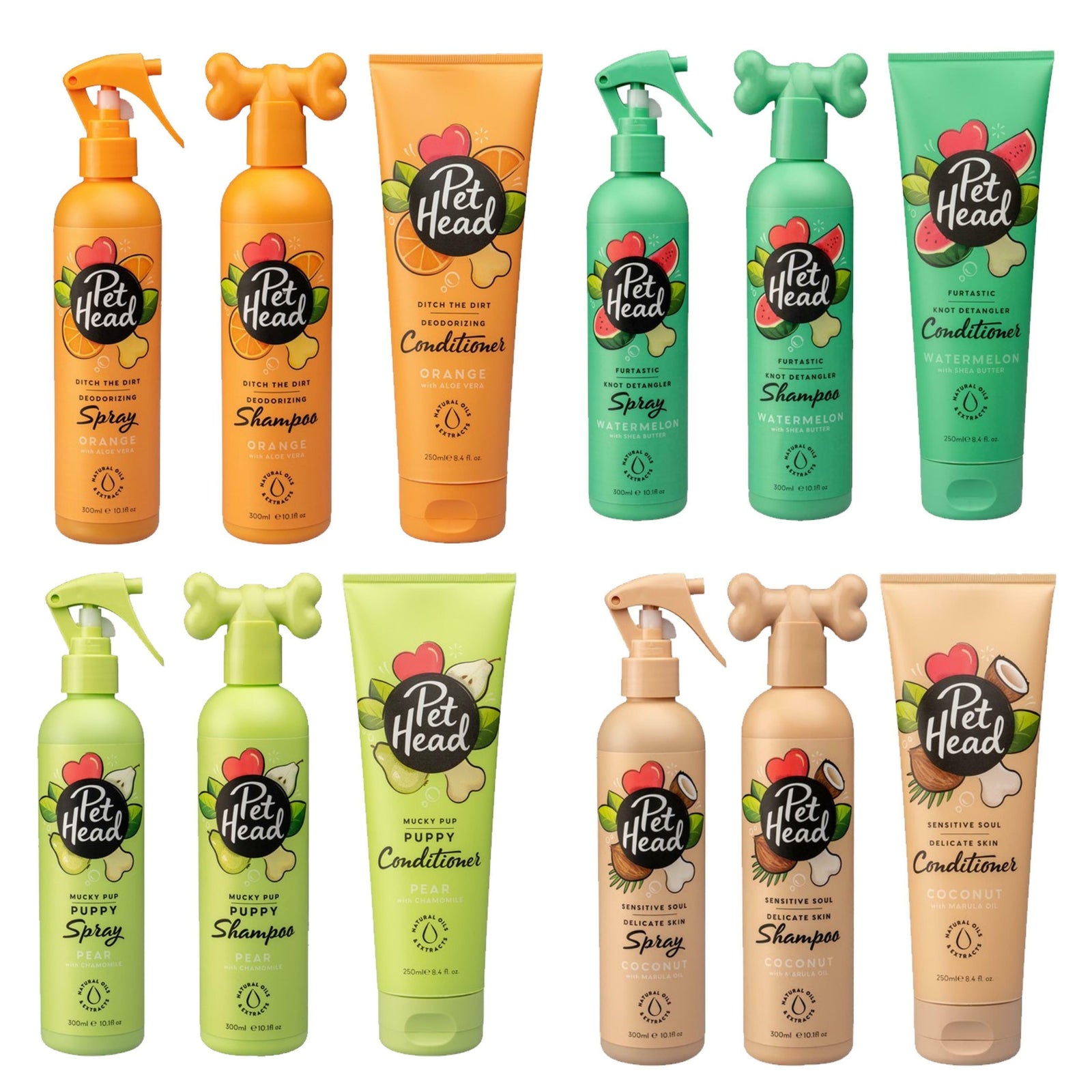 Pet Head Dog Shampoo Conditioner Sensitive Puppy Pet Spray All Flavour