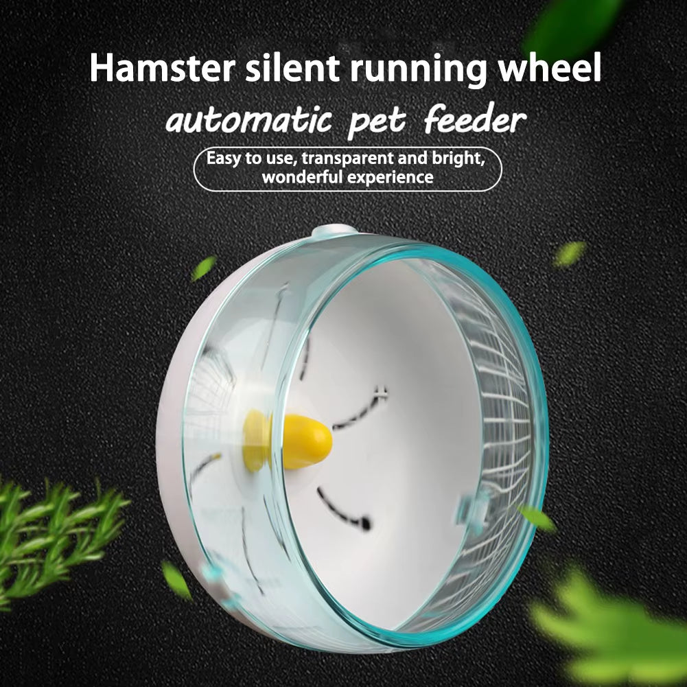 Pet Hamster Running Wheel Toy Roller round Silent Cage Exercise Wheel Silent Spinner for Small Pet Hamsters Mice Rat Gerbils