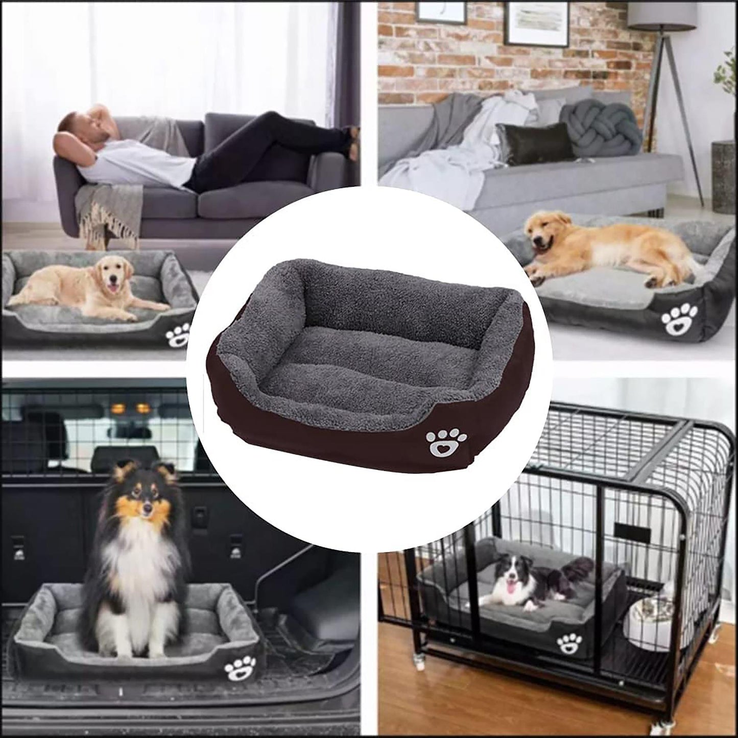 Extra Large Dog Bed Cat Pet Washable Cushion Puppy Mattress Soft Warm Calming