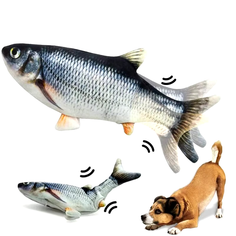 Cat Dog Toy Fish USB Charging Electric Floppy Simulation Fish Interactive Training Teeth Grinding Pet Chew Toys